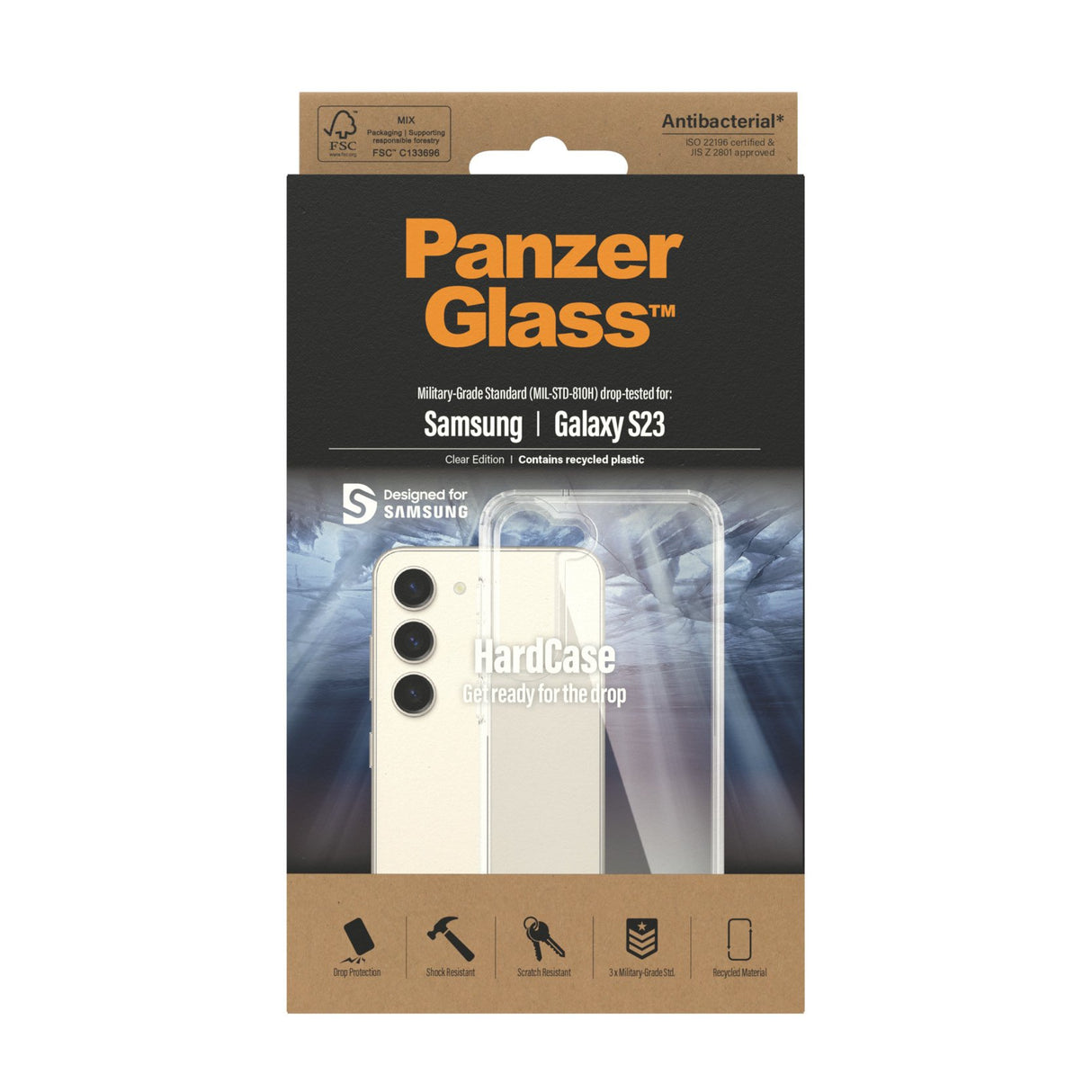 EAN 5711724004339 - PanzerGlass ® HardCase Transparent Samsung Galaxy S23 funda para teléfono móvil Transparente imagen 3