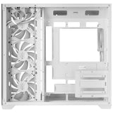 Caja Pc  Atx Mars Gaming Mcv5w Cristal Templado Panoramico Argb Gpu 416mm Blanco
