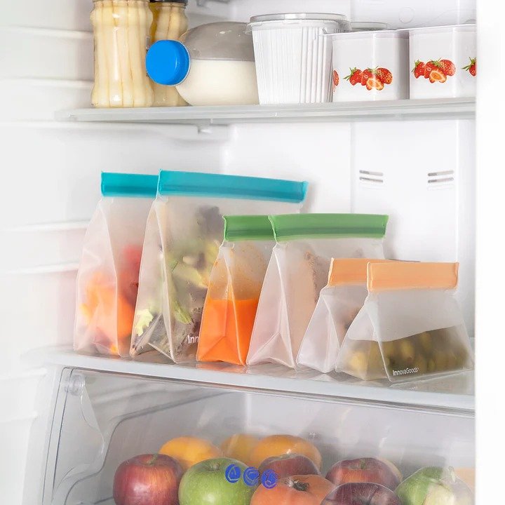 EAN 8435527817282 - InnovaGoods 8435527817282 bolsa para almacenamiento de alimentos 6 pieza(s) Transparente imagen 4