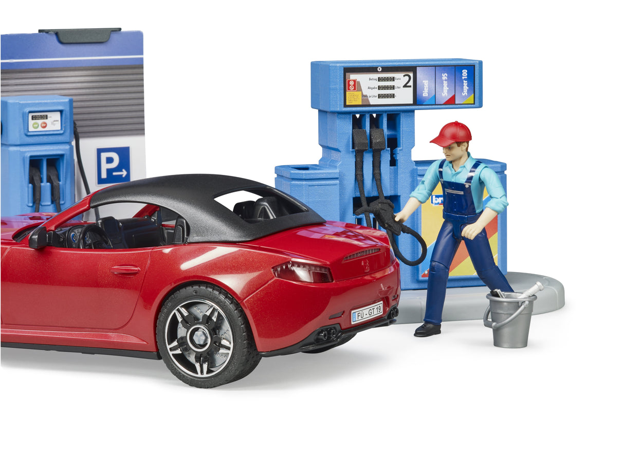 Bruder Gasolinera Bworld Con Zona De Lavado 62111