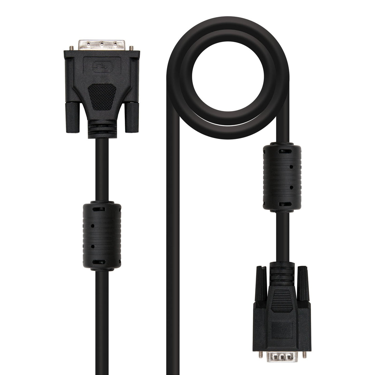 EAN 8433281002081 - Nanocable DVI - VGA, 5m VGA (D-Sub) Negro imagen 1