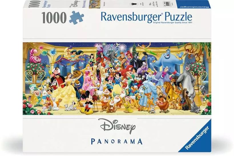 Puzzle Panorama De Ravensburger - Foto Grupal De Disney 1000 Piezas 12000444