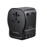 Ugreen S550 Travel Adapter Universal Gan 65w Mit Typ B (Usa) Typ E F (Eu) Typ G (Grobritannien) Typ I (Australien China)