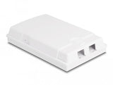 Lwl Anschlussdose Zur Wandmontage Für 2 X Sc Simplex Oder Lc Duplex Weiss