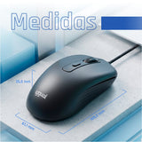 Usb, 2400 Dpi, 4 Botones, 1.5 M Cable, 78 G