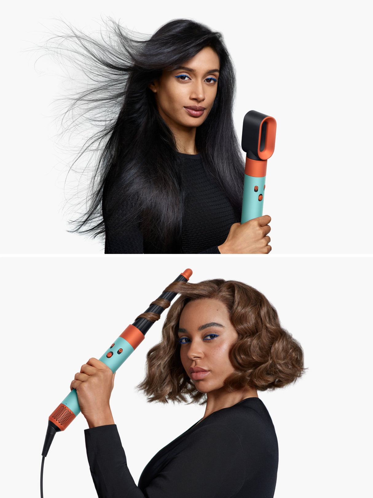 EAN 5025155099070 - Dyson Airwrap i.d. Herramienta de peinado con múltiples accesorios Caliente Negro, Naranja, Verde azulado imagen 2