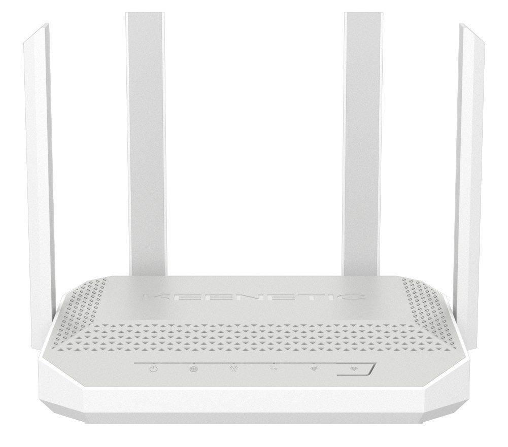 Router  Keenetic Hero 4g+ (Kn-2312)  Inalámbrico Gigabit Ethernet Doble Banda (2,4 Ghz / 5 Ghz) Gris, Blanco