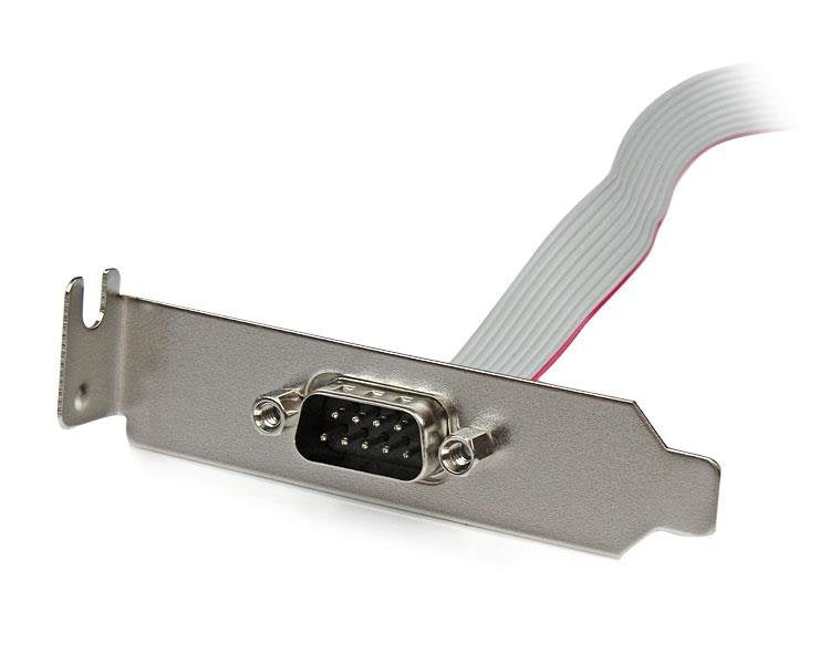 Startech Bracket Serie Db9 Rs232 A Idc 10 Pines Placa Base Perfil Bajo 0.4m Plate9m16lp