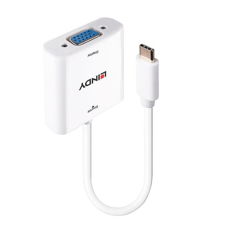 EAN 4002888433556 - Lindy 43355 adaptador de cable de vídeo USB Tipo C VGA (D-Sub) Blanco imagen 1