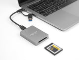 Delock 91008 Lector De Tarjetas Usb Type-C En Carcasa De Aluminio Para Tarjetas De Memoria Cfexpress O Xqd