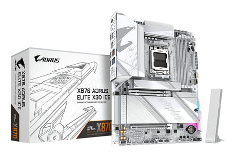 EAN 4719331876678 - GIGABYTE X870 AORUS ELITE X3D ICE AMD X870 Zócalo AM5 ATX imagen 1
