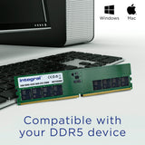 Módulo De Memoria 8go Dimm Ddr5 Integral 4800mhz (Verde)