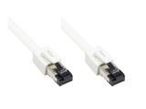 Rns® Cable De Red Cat. 8.1, S Ftp, Pimf, Halogenfrei (Lszh), 2000mhz, 40gbit S, Weiss, 0,5m, Good Connections®