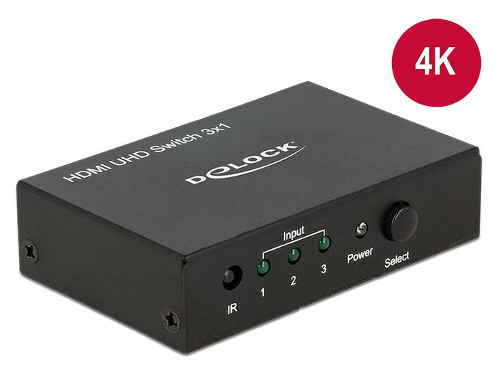 Delock 18683  Switch 3 X Hdmi In > 1 X Hdmi Out 4k