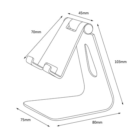 EAN 8436574705447 - AISENS MS1PM-081 soporte Soporte pasivo Teléfono móvil/smartphone, Tablet/UMPC imagen 7