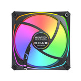 Ventilador Pc Montech Ax120 Pro 12 Cm Negro 1 Pieza(S)