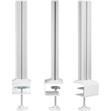 Inline® Slatwall Mounting Columns Aluminium, For Table Mounting Panel, Set Of 2