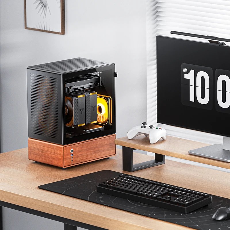 Jonsbo T7 Pc-Gehäuse, Midi-Tower, Matx, Tempered Glass - Schwarz