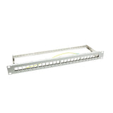 Logilink Keystone Patchpanel 19", 24 Module, Leer, Grau