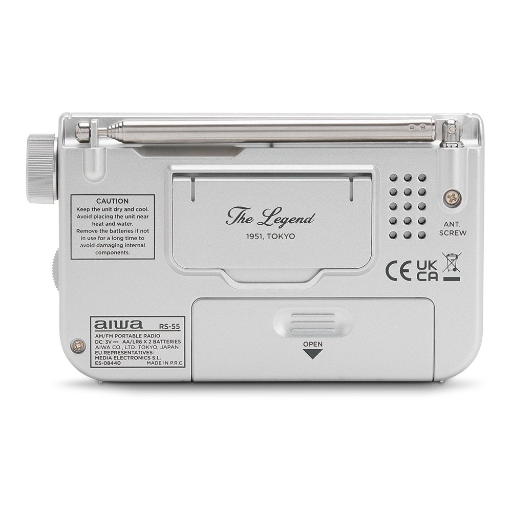 Radio Portátil Aiwa Rs-55sl Plata