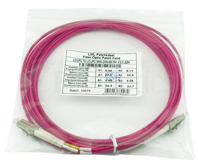 Blueoptics Sfp3131fu10mk Cable De Fibra Optica 10 M Lc Om4 Rojo