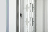 Armario De Red De 42ua Unique, 2053x800x800 Mm Puerta Frontal Acristalada Dos Hojas, Gris