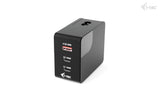 D I-Tec 100w Intelligent Multiport Usb Charger 2x Usb-C 1x Usb-A Lcd Display