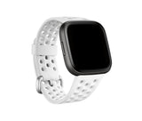 Correa Fitbit Fb171sbwts, Fitbit, Blanco, Aluminio, Elastómero, S, Versa 2, 180 - 220 Mm