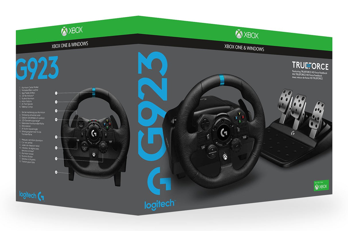 Logitech G923 Racing Wheel And Pedals For Xbox One And Pc - N A - N A - Emea