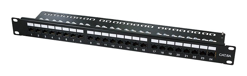 Logilink Cat.6a Patch Panel 24-Port Utp, 1u, 90° Idc