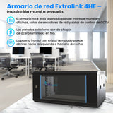 EAN 5902560362886 - Extralink 4U 600X450 WALL-MOUNTED RACKMOUNT CABINET BLACK Bastidor de pared imagen 13