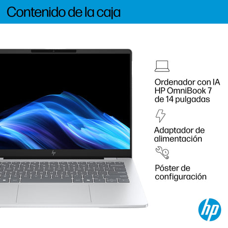 EAN 0199251192425 - HP OmniBook 7 AI 14-fr0010ns Intel Core Ultra 5 225U Portátil 35,6 cm (14") 2K 16 GB LPDDR5-SDRAM 1 TB SS imagen 5
