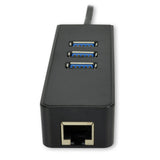 Mcl Usb Type-C To Gigabit Ethernet Adapter With 3 Ports Hub Usb 3.0