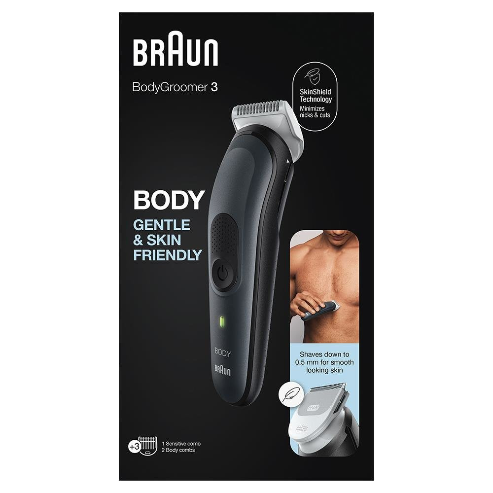 EAN 4210201417040 - Braun Series 3 BG3350 afeitadora corporal Negro, Gris imagen 3