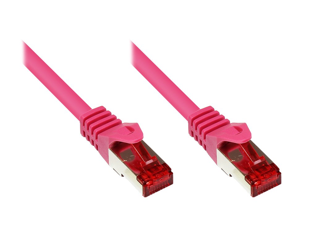 EAN 4014619548163 - Alcasa RJ45-RJ45, m-m, 1.5m cable de red Rosa 1,5 m Cat6 S/FTP (S-STP) imagen 1