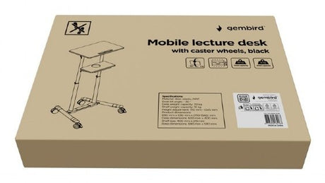 EAN 8716309134187 - Gembird TVS-DESK-01-BK escritorio de pie Negro imagen 5
