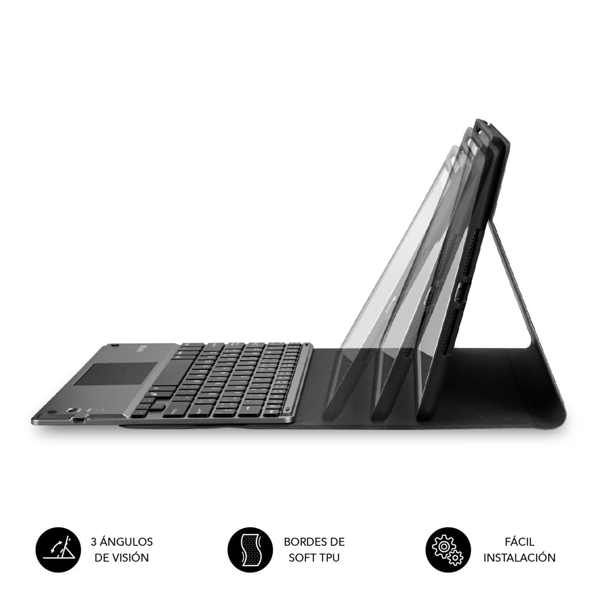 Funda + Teclado Tablet Ipad Pro Bluetooth 11'' Touchpad Black Subblim
