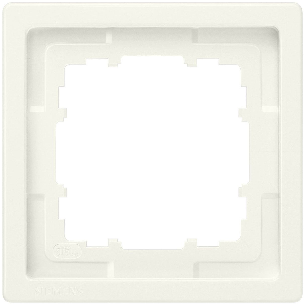 Siemens 5tg1321 Delta Style Rahmen 1fach ** Titanwei 82x82mm