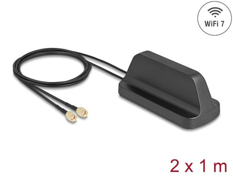 EAN 4043619814541 - DeLOCK 81454 antena para red Antena omnidireccional 2x RP-SMA 4 dBi imagen 1