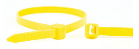 EAN 8717278577685 - WKK 110194471 presilla Brida reutilizable Plástico, Poliamida Amarillo 100 pieza(s) imagen 1
