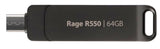 EAN 4711378428810 - Patriot Memory Rage R550 unidad flash USB 64 GB USB Type-A / USB Type-C 3.2 Gen 1 (3.1 Gen 1) Negro imagen 1