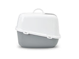 Savic Nestor Jumbo Blanco-Gris Arenero Cubierto Para Gatos 66,5x48,5x46,5 Cm  1 Ud.