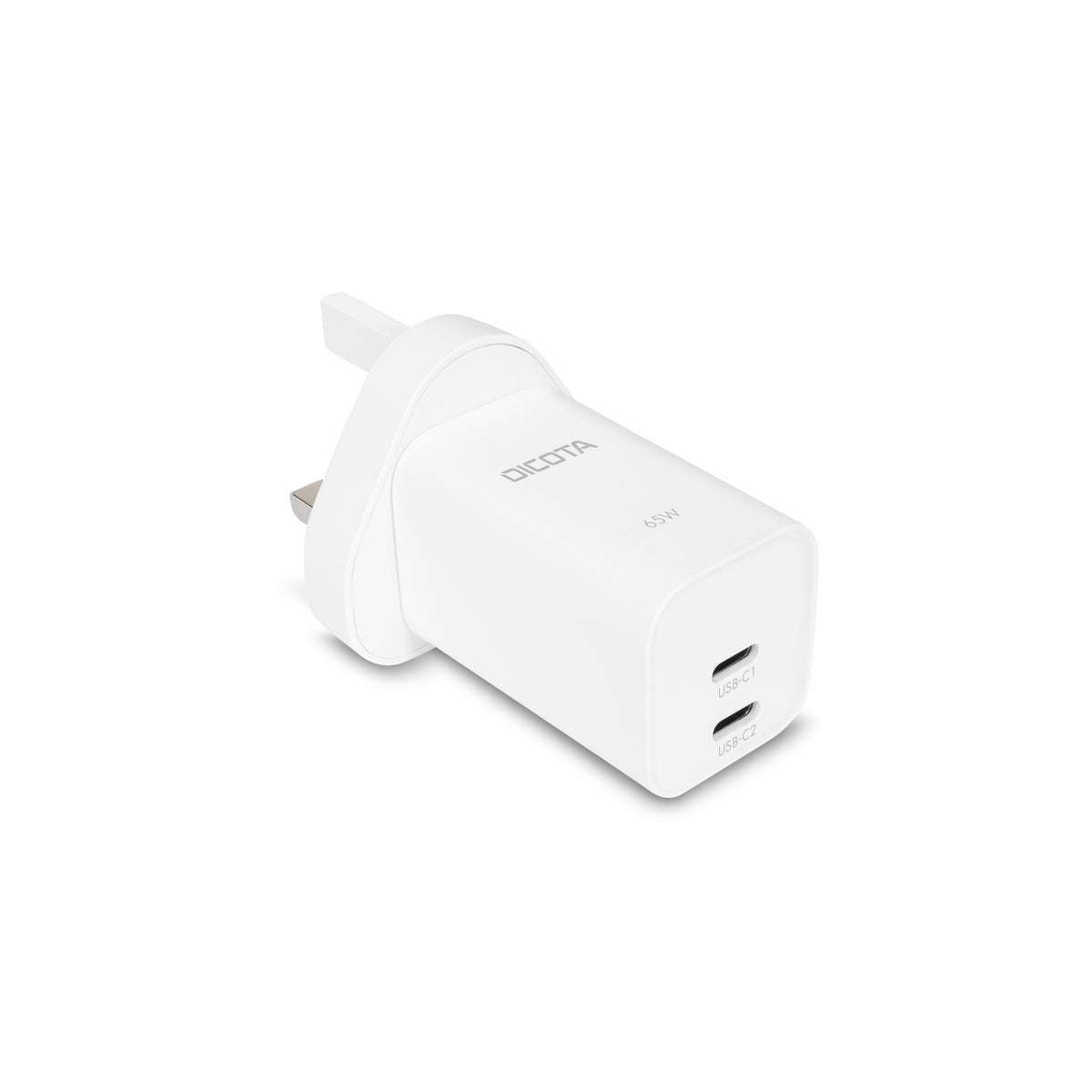 N Dicota 2-Port Gan Wall Charger (65w) Uk Blanco