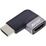 Inline® Hdmi Adapter, Hdmi A Plug / Socket, 90° Left, 8k Uhd