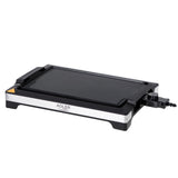 Adler Ad 6613 Parrilla De Mesa, Potencia 3000 W, Placa De Calentamiento Con Revestimiento Antiadherente, Negro
