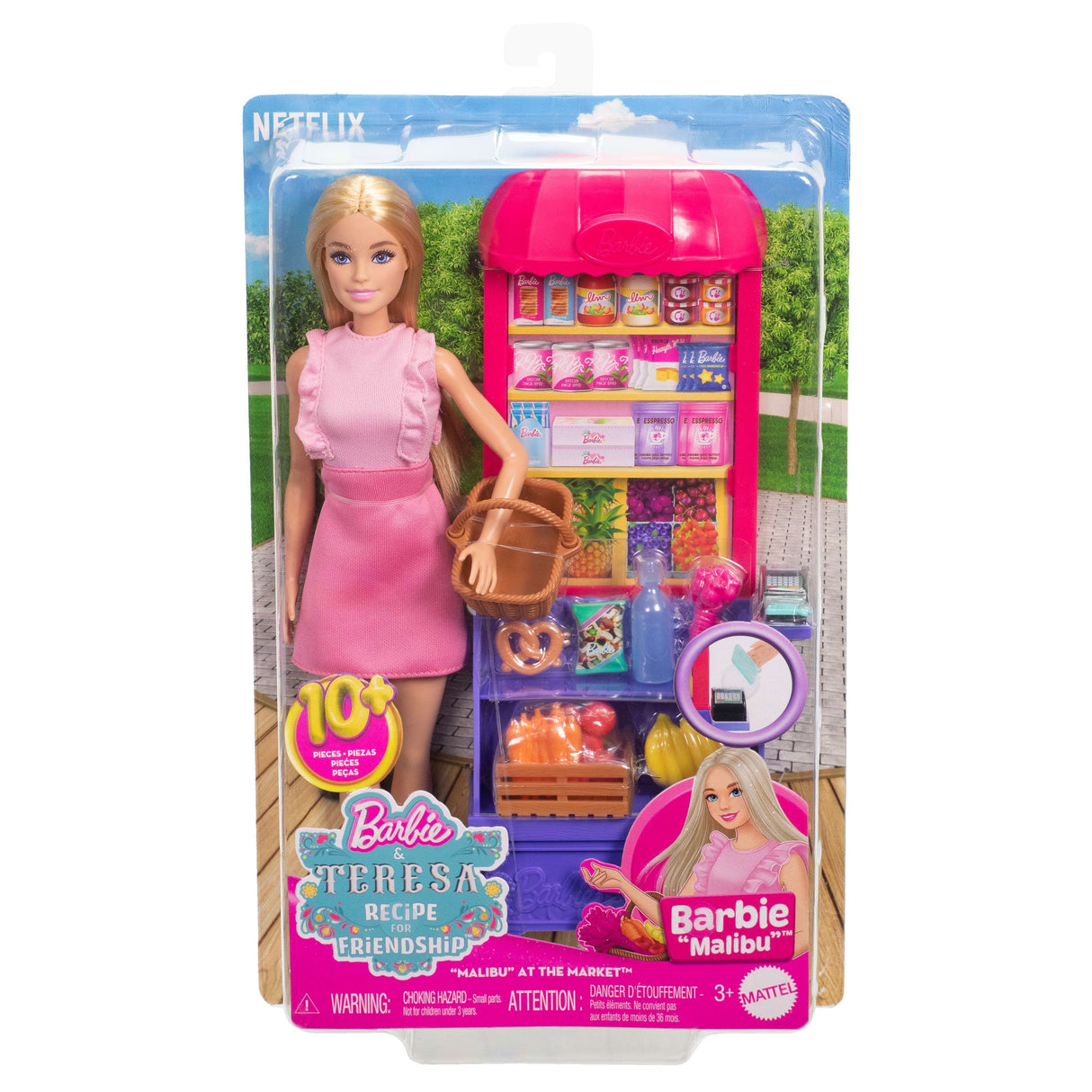 Muñeca  Mattel Barbie Malibu Market Stall Playset, Jct05
