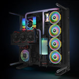 Thermaltake Riing Quad 12 Rgb Radiator Pack 3 Ventiladores Edición Premium Negro