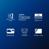 Monitor Philips 346e2cuae/00 Monitor 34" Va Wled 3440x1440 Hdmi/Dp Curved