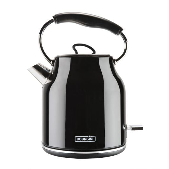 Hervidor De Agua Bourgini Nostalgic Water Kettle Deluxe Negro 1.78l