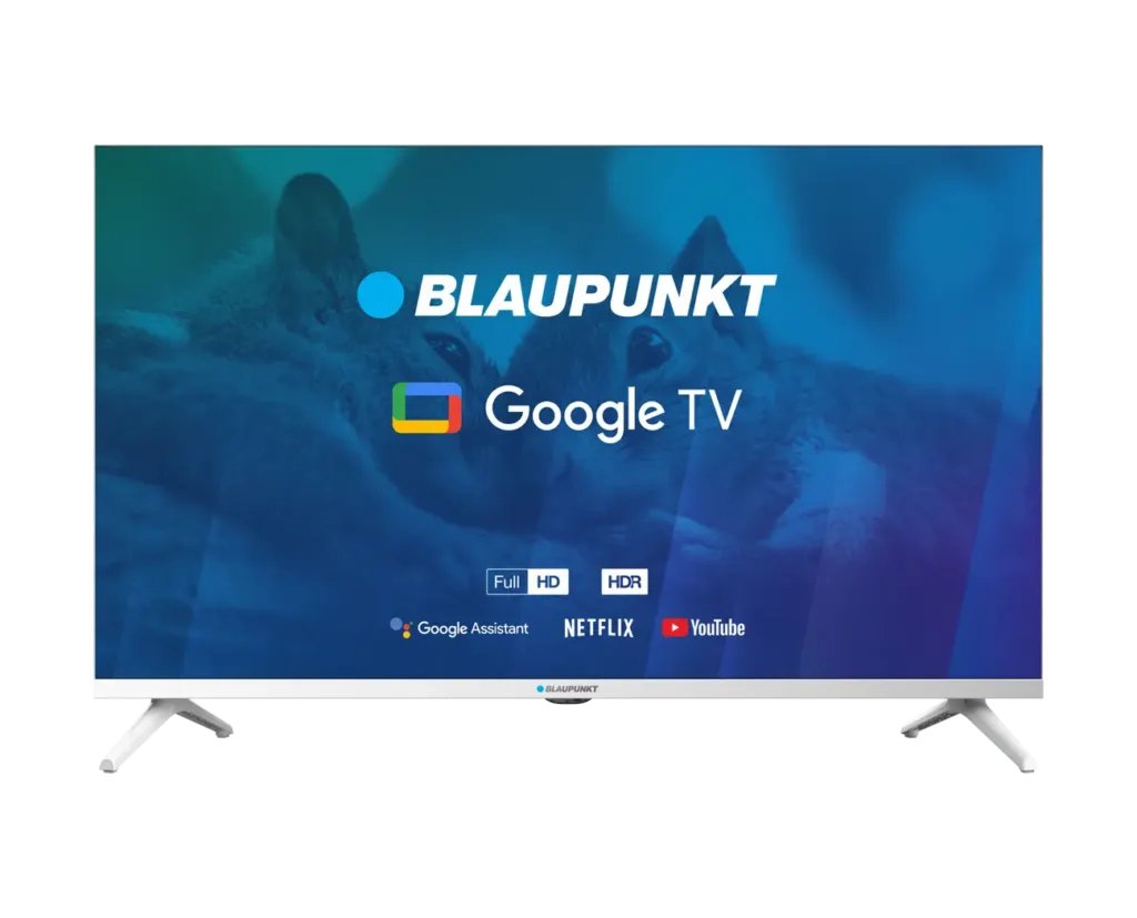 Televisor  32" Blaupunkt 32fbg5010s Full Hd Dled, Googletv, Dolby Digital Plus, Wifi 2,4-5ghz, Bt, Blanco